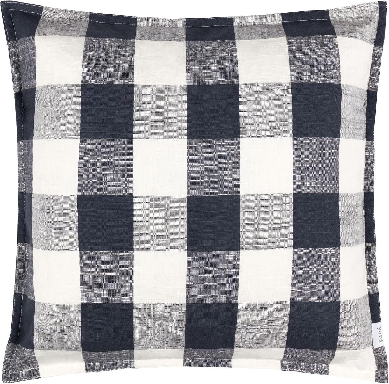 Yard Chesil Check Woven Water Resistant Outdoor Oxford Border Cushion Cover