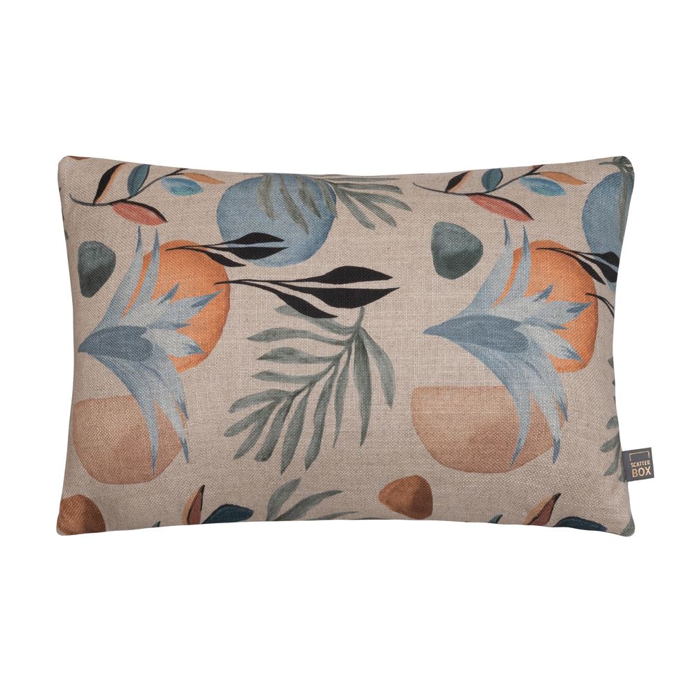 Scatter Box Mid Summer Botanical Woven Feather Filled Cushion