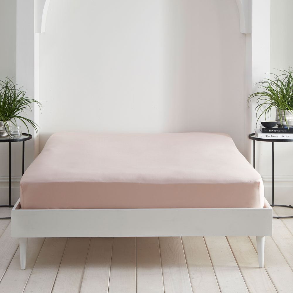 Appletree Cassia 180 Thread Count 100% Cotton Percale Fitted Sheet