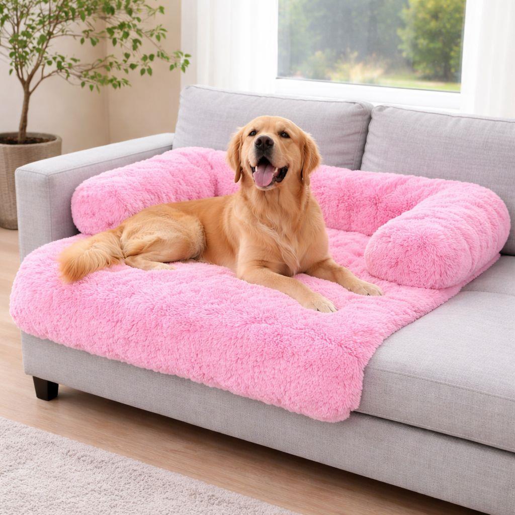 Night Zone Super Soft Plush Square Sofa Pet Bed