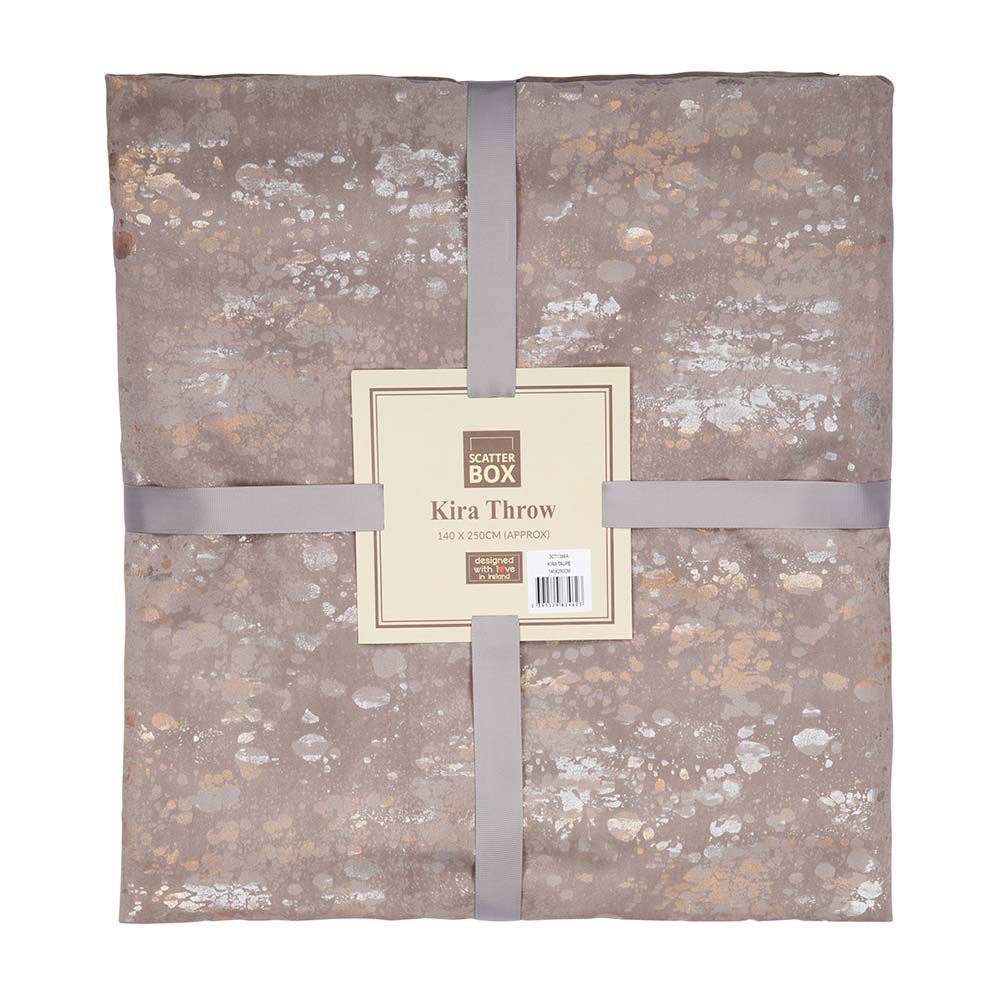 Scatter Box Kira Metallic Fleck Faux Velvet Throw