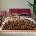 Furn True Leopard Animal Print Easy Care Reversible Duvet Cover Set