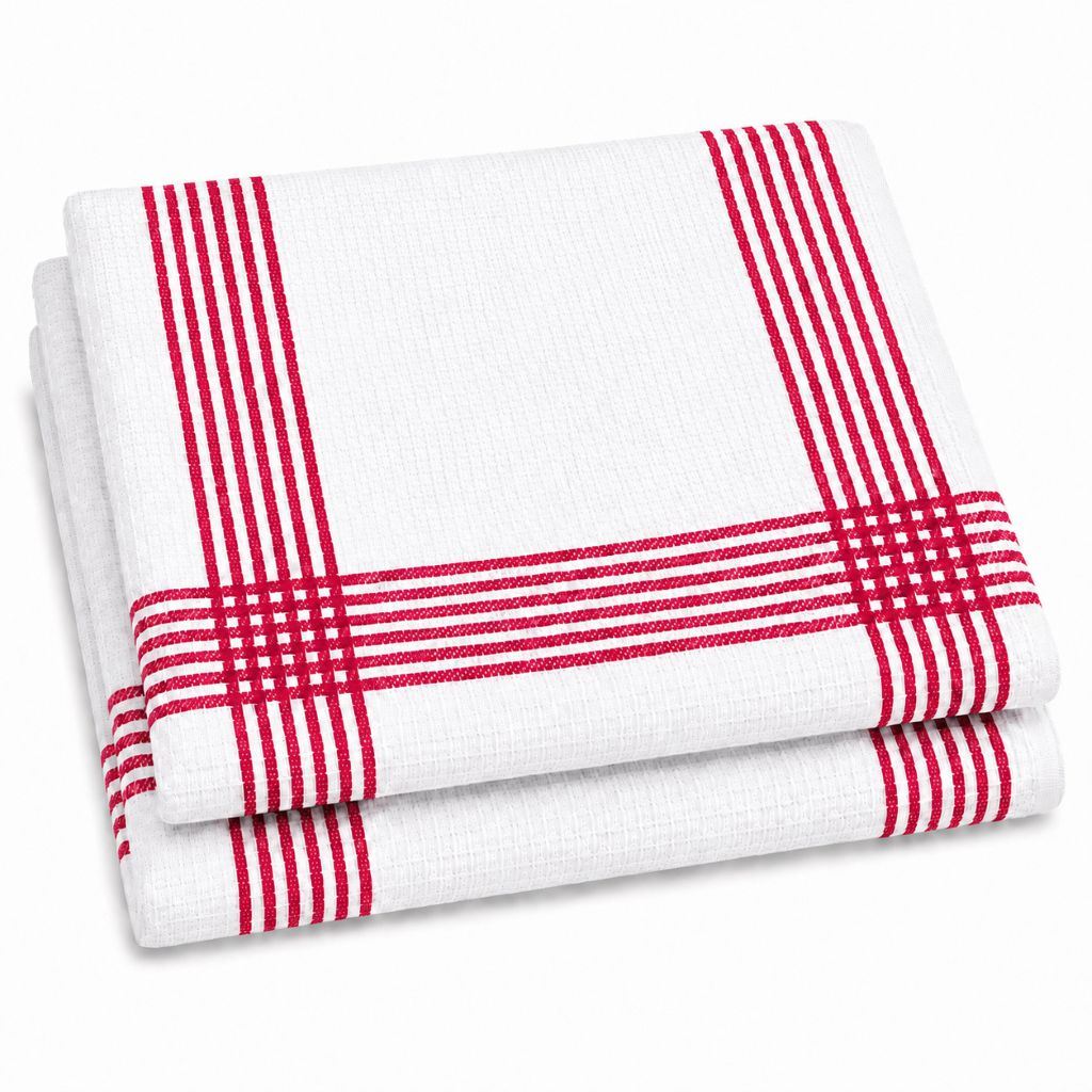 Night Zone Waffle Tea Towels 2 Pack, 100% Cotton