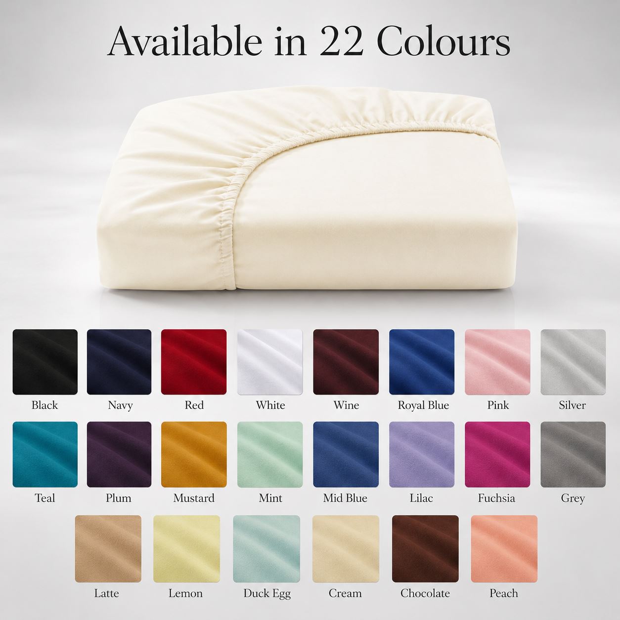 Night Zone Easy-care extra deep fitted sheets