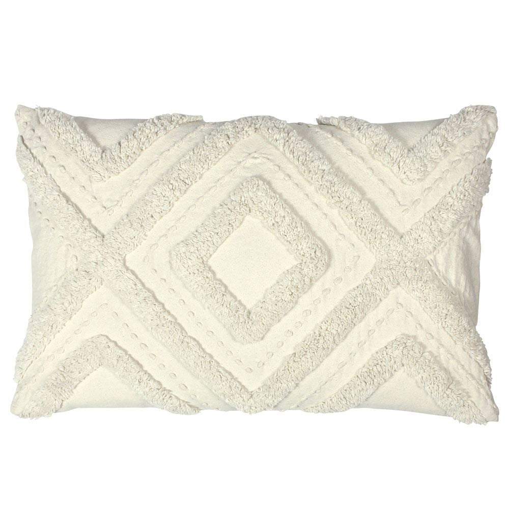 Furn Orson Geometric Tufted 100% Cotton Cushion Cover