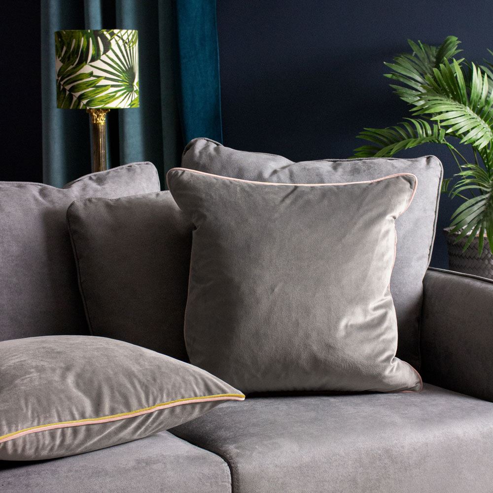 Furn Gemini Velvet Double Piped Cushion Cover