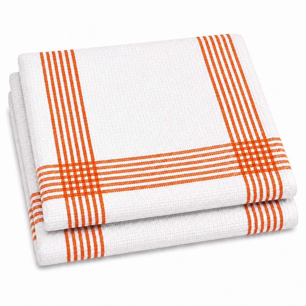 Night Zone Waffle Tea Towels 2 Pack, 100% Cotton