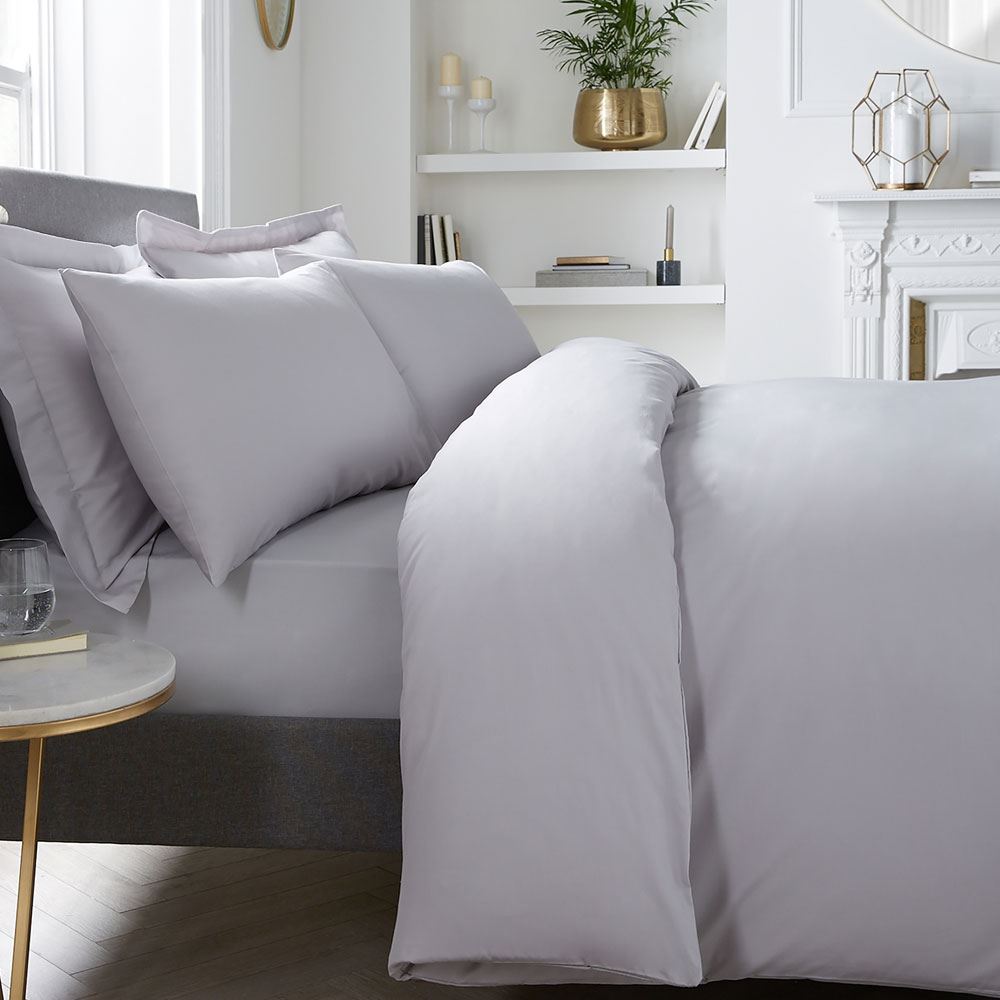 Appletree 100% Cotton Percale 400 Thread Count Duvet Cover Set