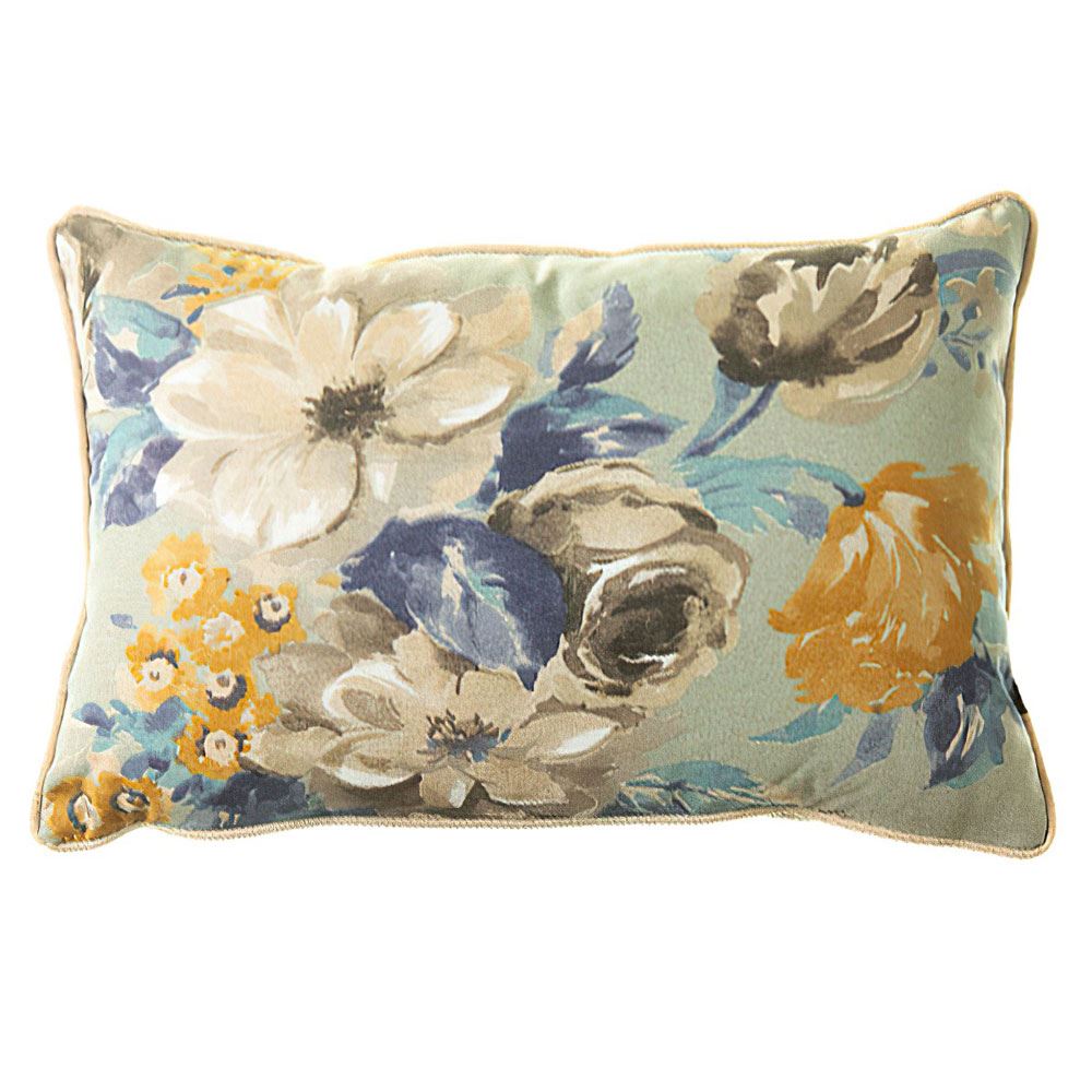 Scatter Box Rosie Floral Print Piped Feather Filled Cushion