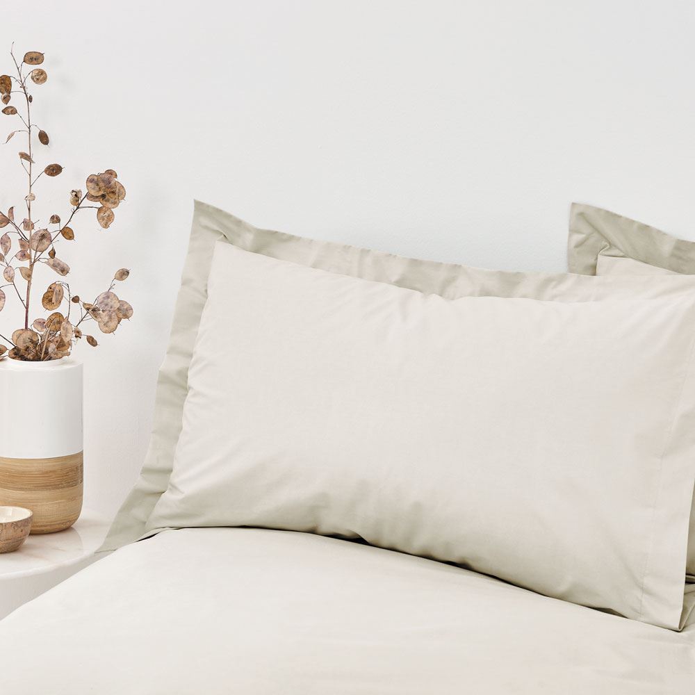 Bianca 100% Organic Cotton 200 Thread Count Oxford Pillow Case