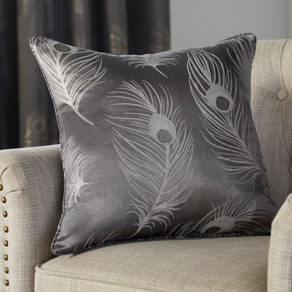 Curtina Feather Jacquard Filled Cushion, 43 x 43 Cm