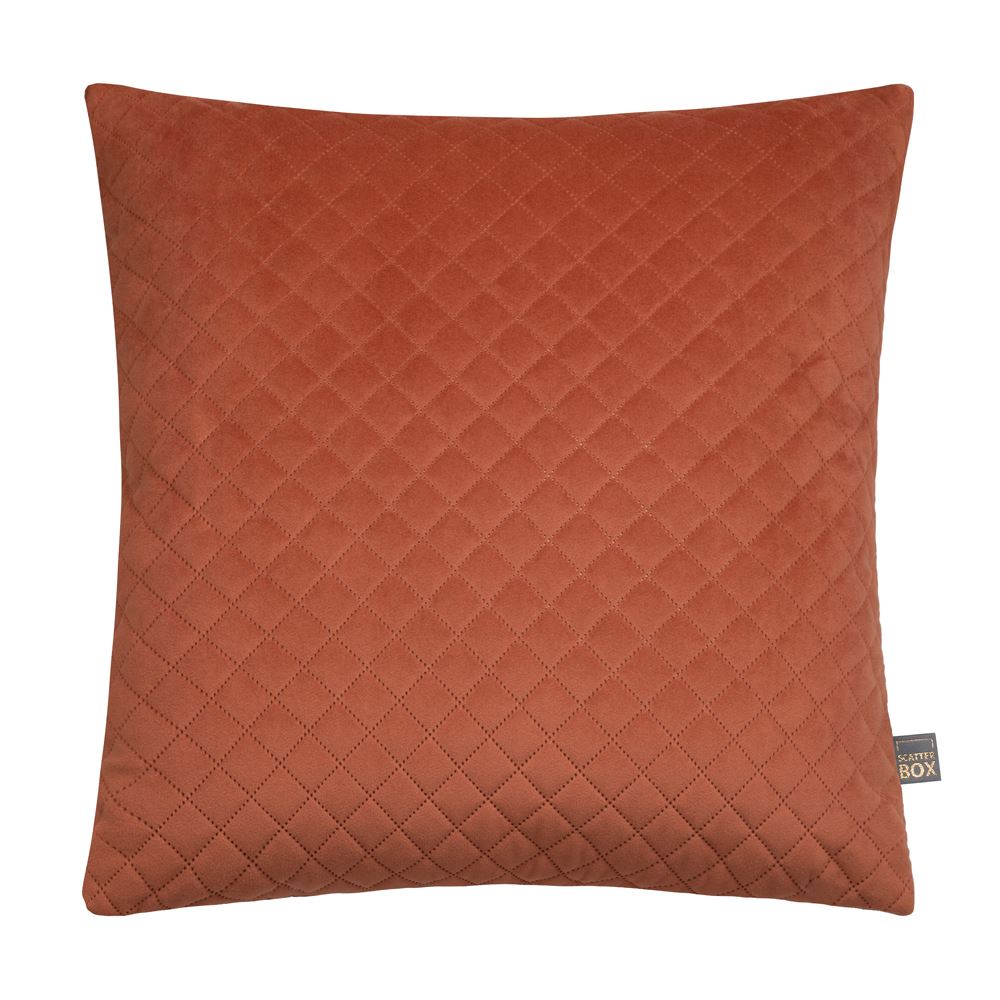 Scatter Box Erin Diamond Geometric Quilted Feather Filled Cushion