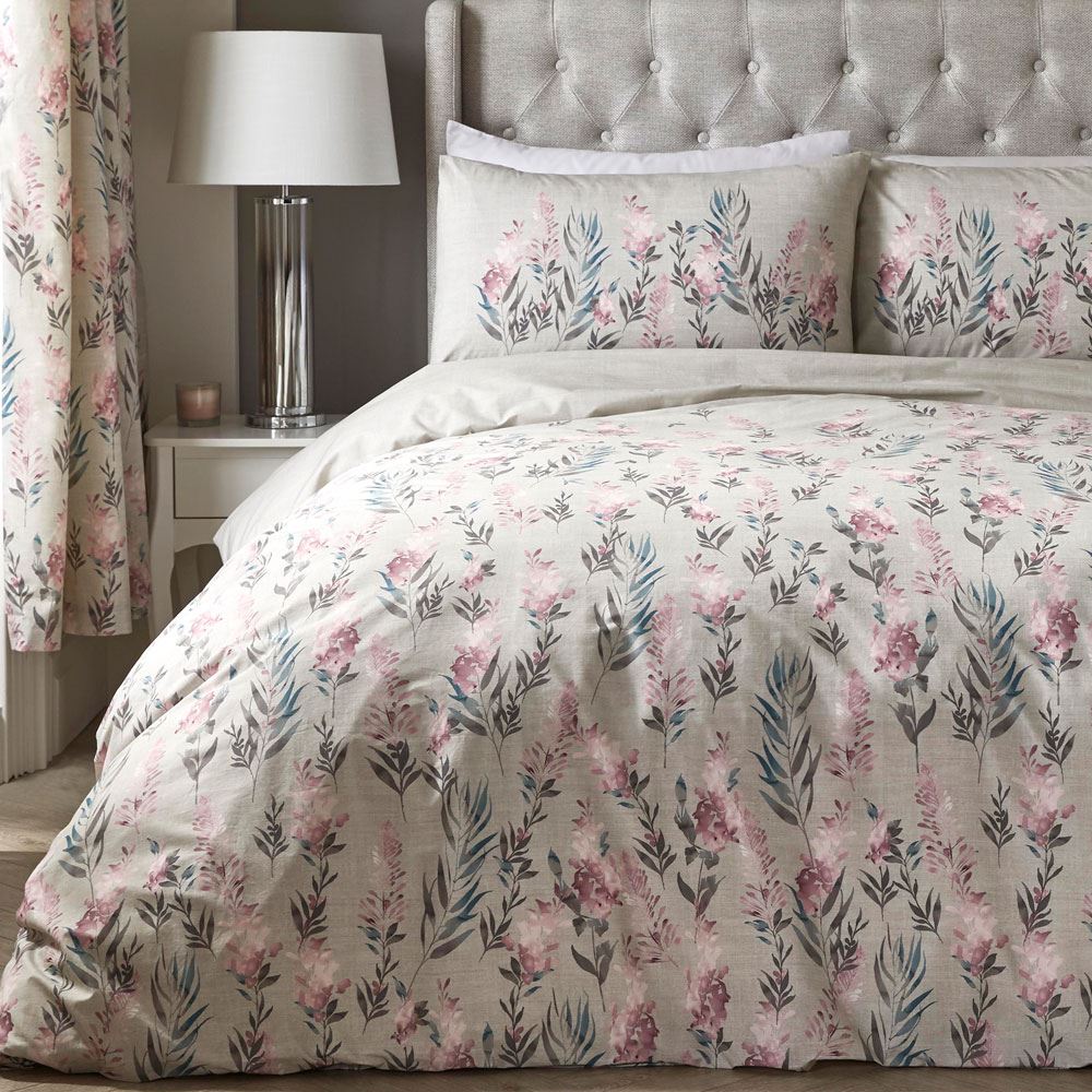 Dreams & Drapes Nadine Floral Print Easy Care Duvet Cover Set