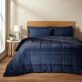 Catherine Lansfield Cosy Cord Coverless 6.5 Tog 200x220cm Comforter Duvet Navy Blue