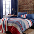Catherine Lansfield Stars And Stripes Duvet Cover Set