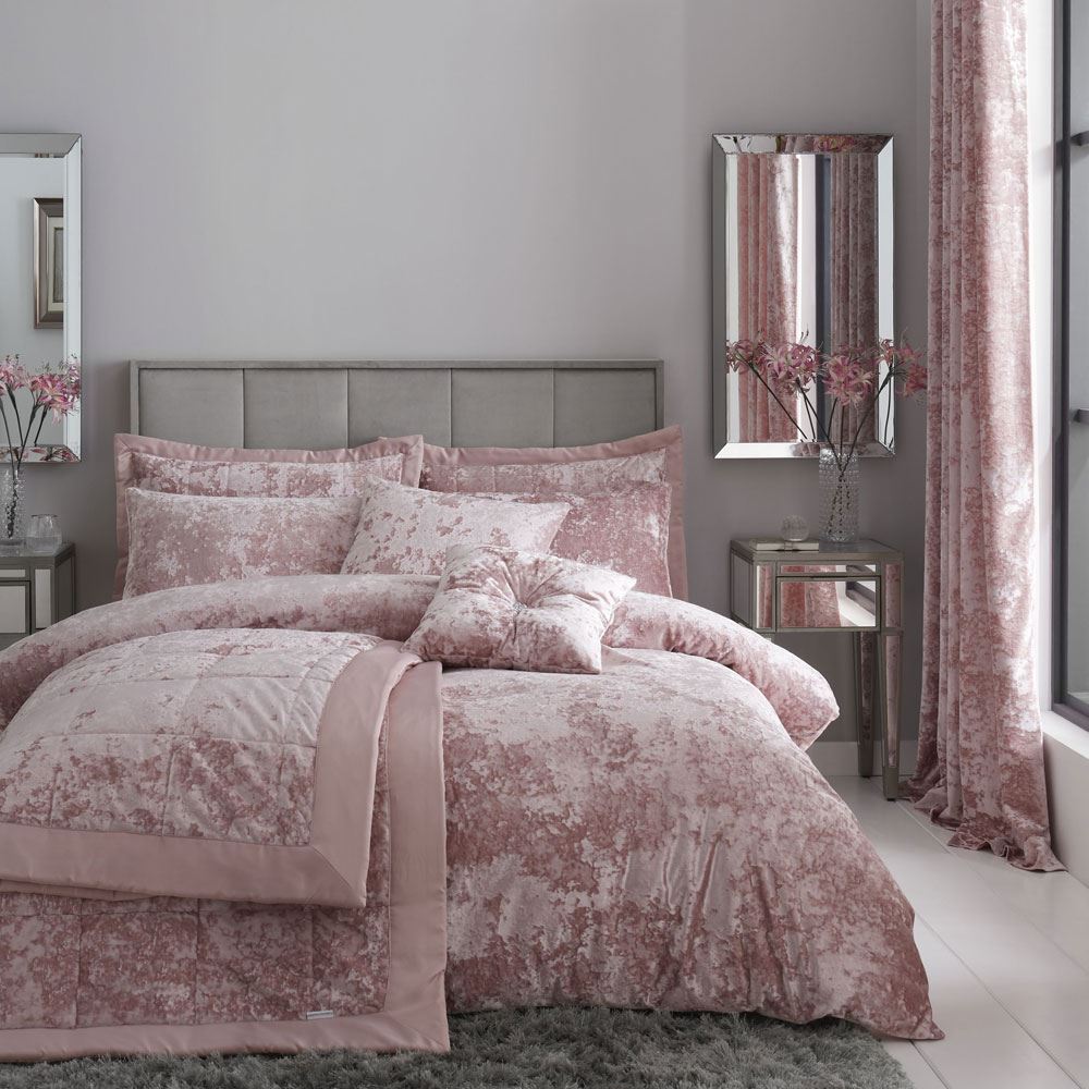Catherine Lansfield Crushed Velvet Duvet Cover Set