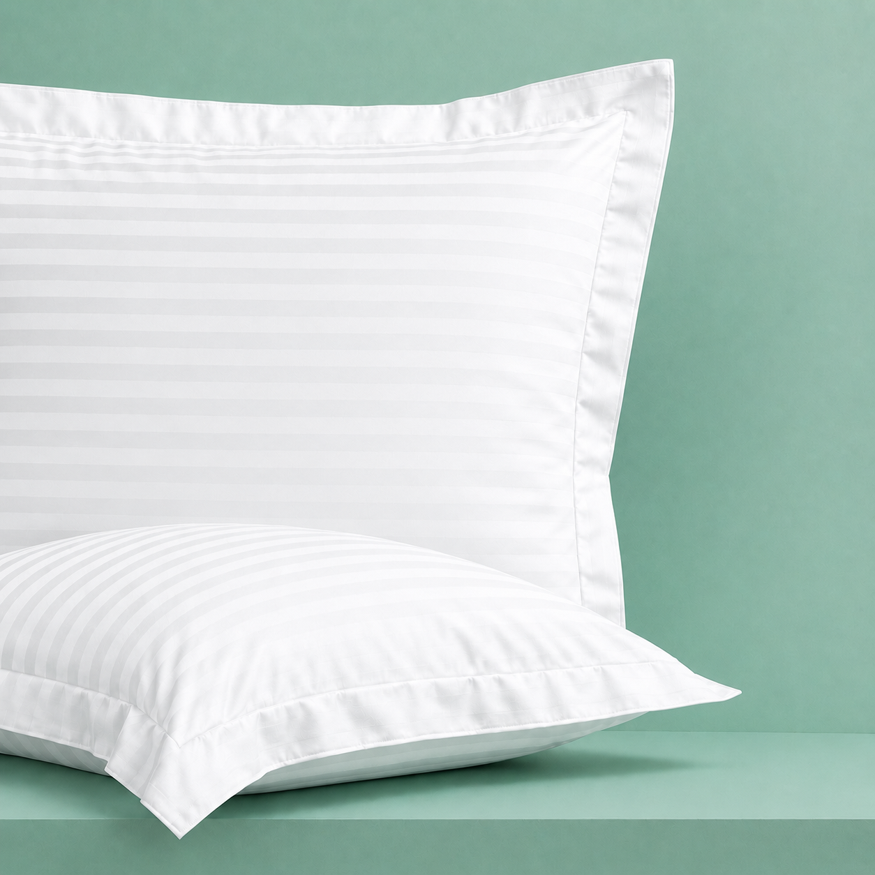 Night Zone Satin Stripe 100% Cotton 250 Thread Count Oxford Pillow Case