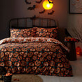 Bedlam Kids Pumpkin Glow In The Dark Print Duvet Cover Set