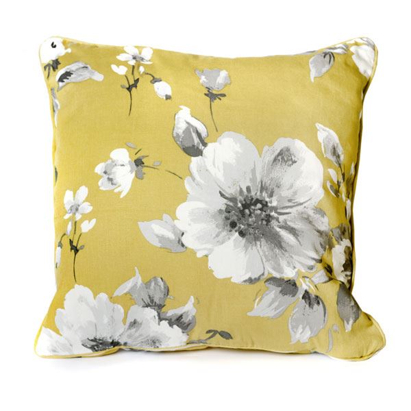 Fusion Charity Floral Print Piped Cushion Cover