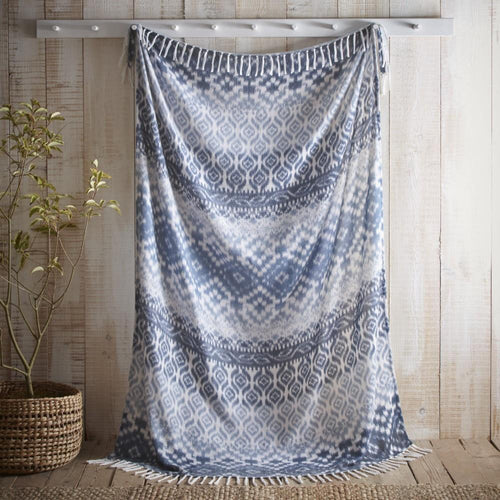 Appletree Hygge Sakari Geometric Super Soft Tassled Bedspread