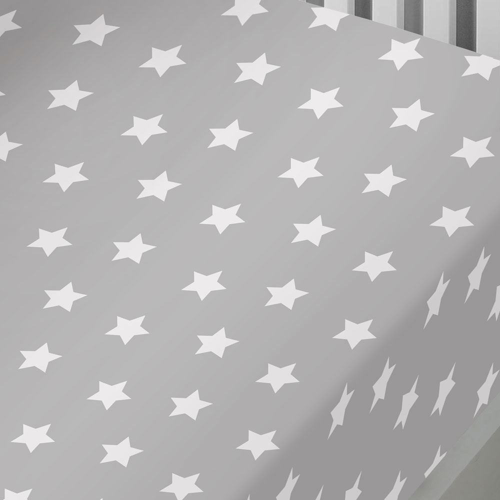 Bedlam Kids Stars Print 100% Brushed Cotton Fitted Sheet