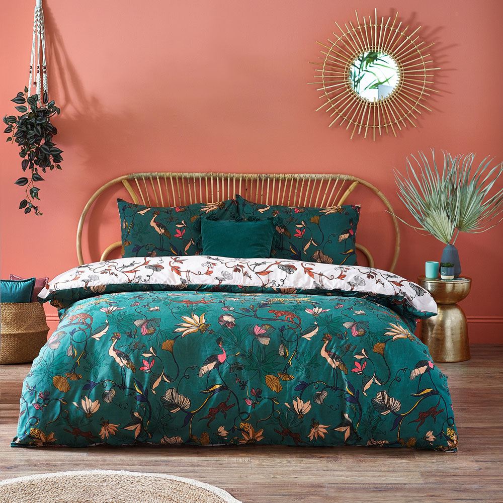 Furn Wildlings Jungle Print Reversible Duvet Cover Set