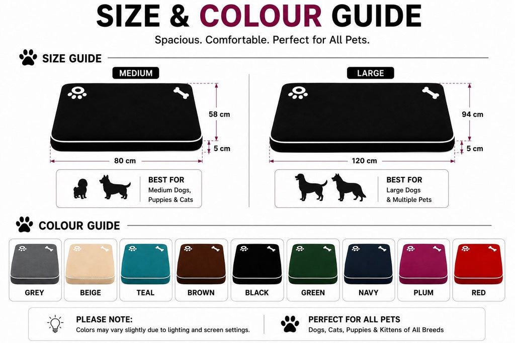 Night Zone Super Soft Bone & Paw Pet Bed Mat