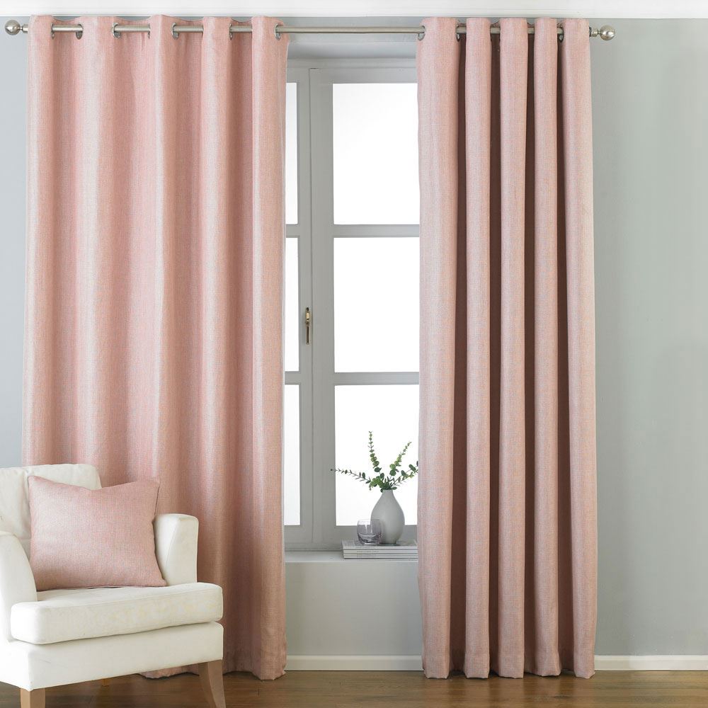 Paoletti Atlantic Woven Twill Eyelet Curtains