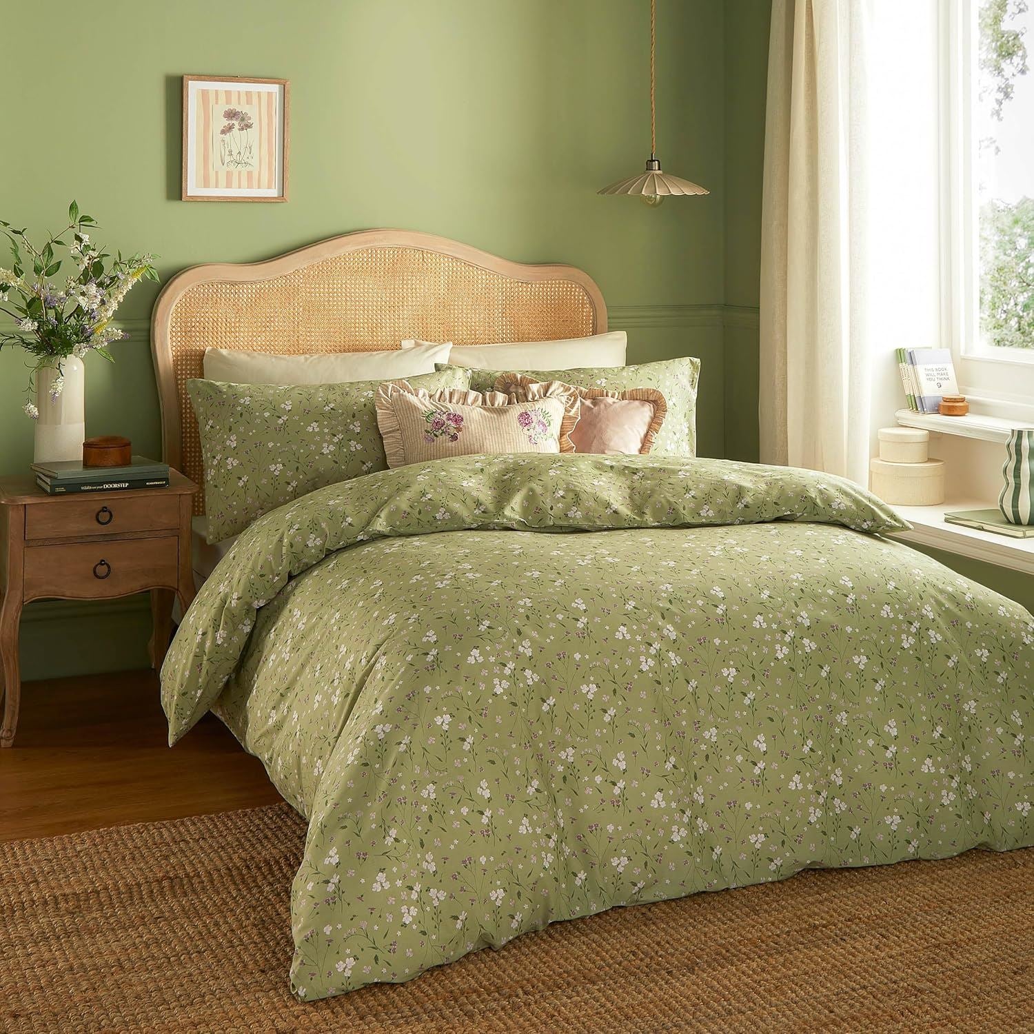 Wylder Nature Bronte Floral 100% Cotton Reversible Duvet Cover Set