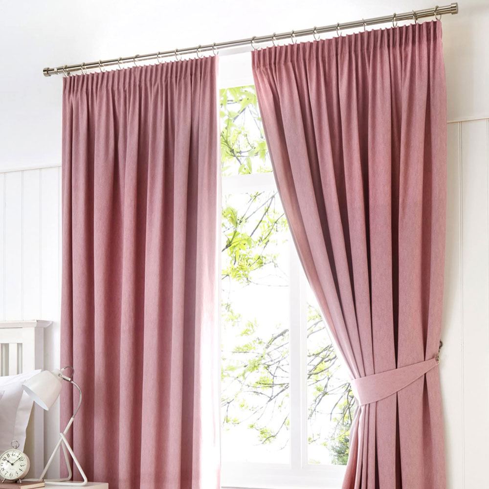 Fusion Dijon Blackout Pencil Pleat Lined Curtains