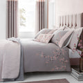 Catherine Lansfield Embroidered Blossom Duvet Cover Set