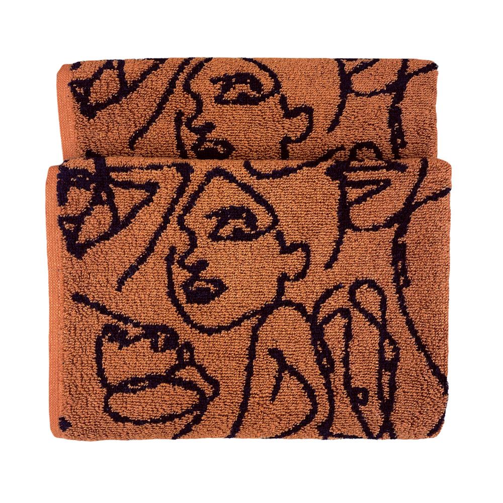 Furn Everybody Abstract 100% Cotton Jacquard Hand Towel
