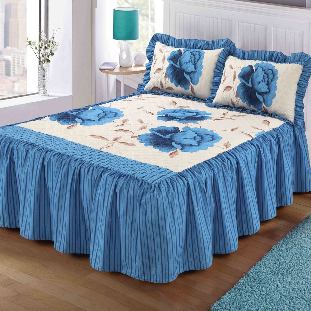 Night Zone Rosaleen Quilted Bedspread Set