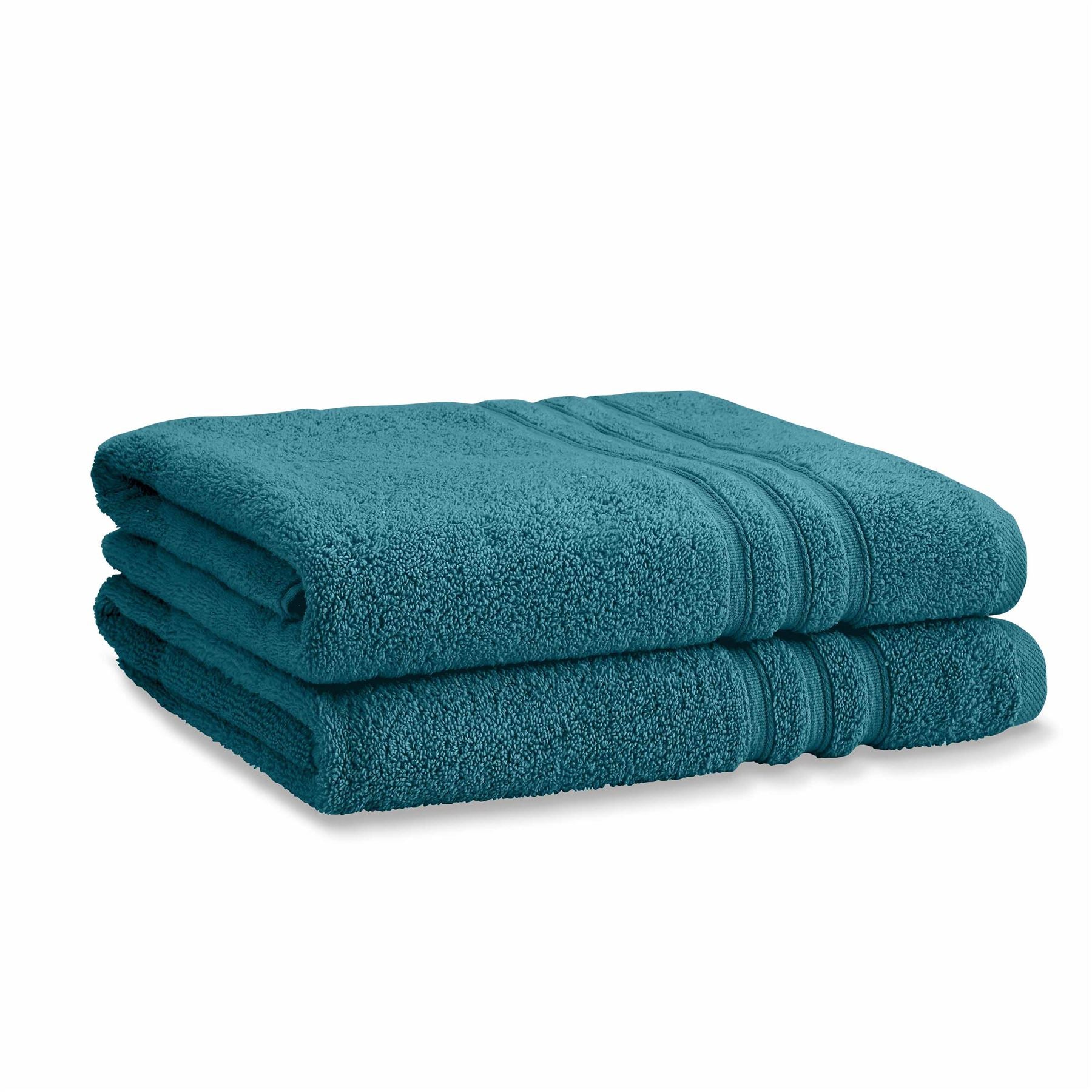Catherine Lansfield Zero Twist 100% Micro Yarn Cotton Bath Sheet, 2 Pack