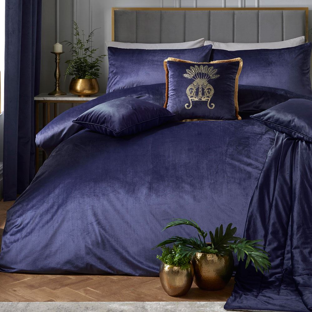 Laurence Llewelyn Bowen Montrose Velvet Duvet Cover Set