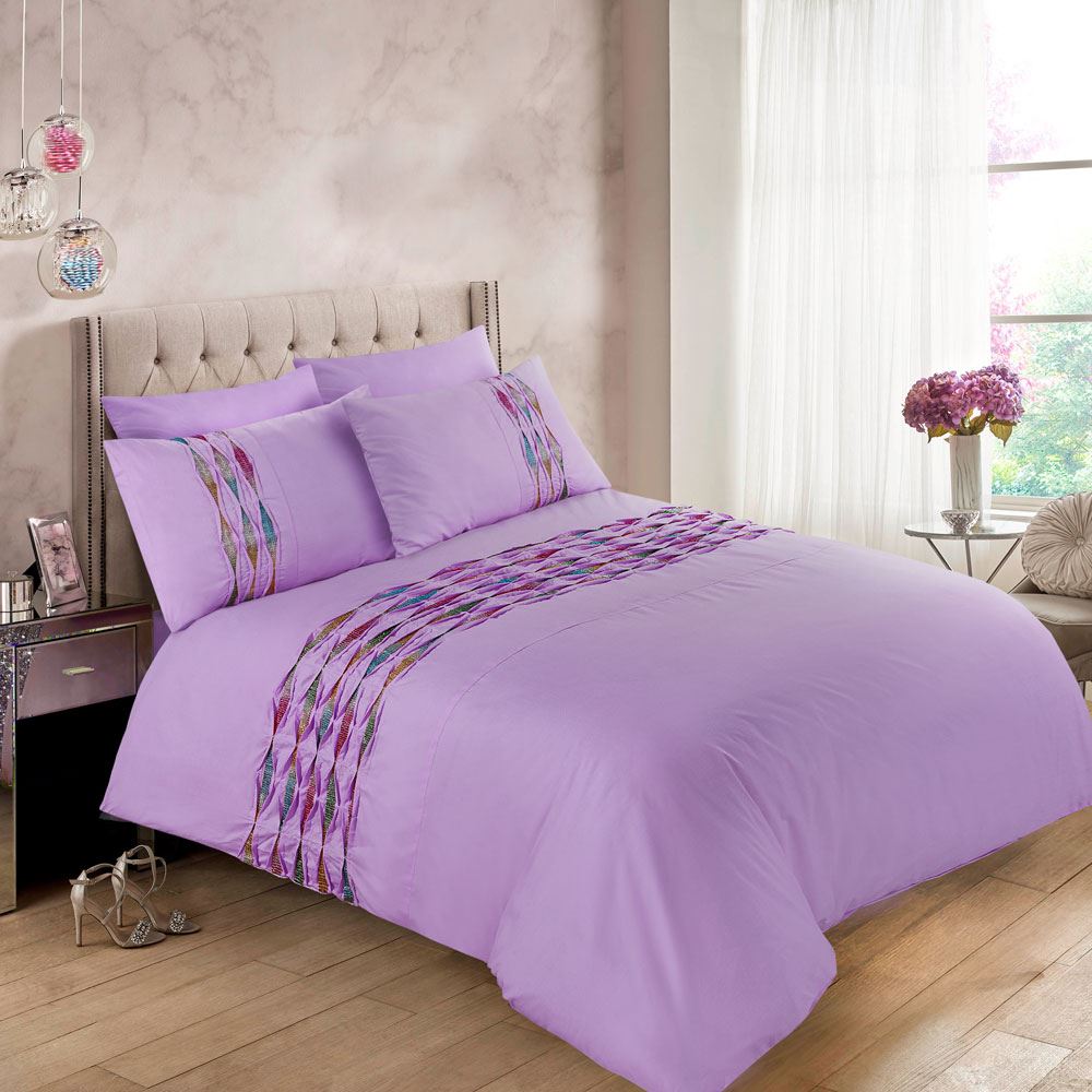 Night Zone Hannah Diamante Band Duvet Cover Set