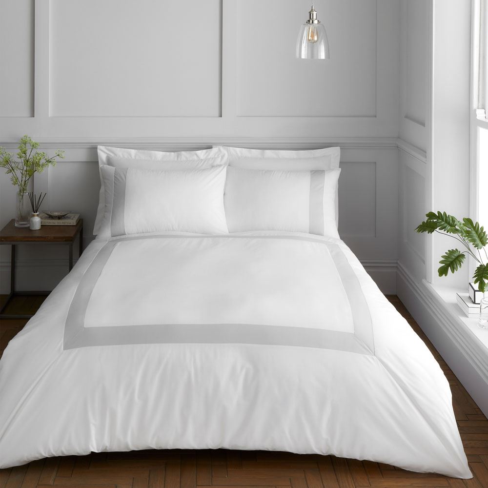 Bianca Tailored 100% Cotton 180 Thread Count Duvet Cover and Pillowcase Set