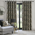 Laurence Llewelyn Bowen Paradise Palm Jacquard Eyelet Lined Curtains