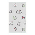 Fusion Christmas Penguins Jacquard 100% Cotton 650gsm Hand Towel, Multi