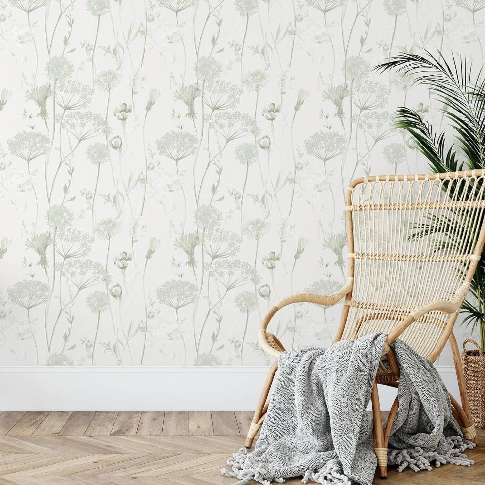 Catherine Lansfield Meadowsweet Floral Wallpaper