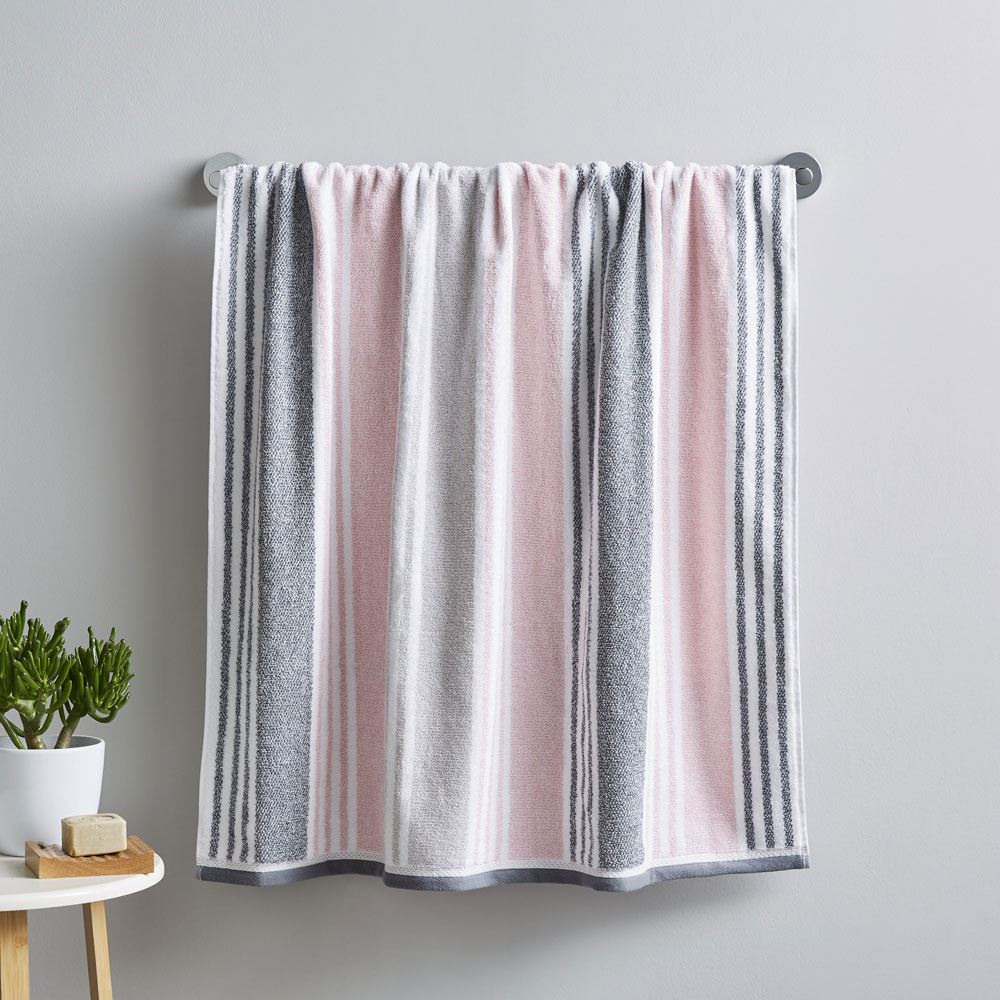 Catherine Lansfield Kelso Stripe Soft & Absorbent 100% Cotton 450gsm Hand Towel