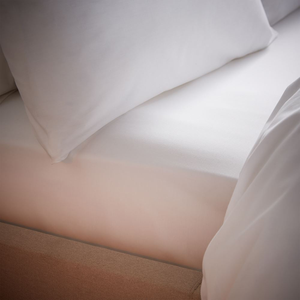 Bianca Tencel Plain Dye Cotton Rich Percale 200 Thread Count Fitted Sheet