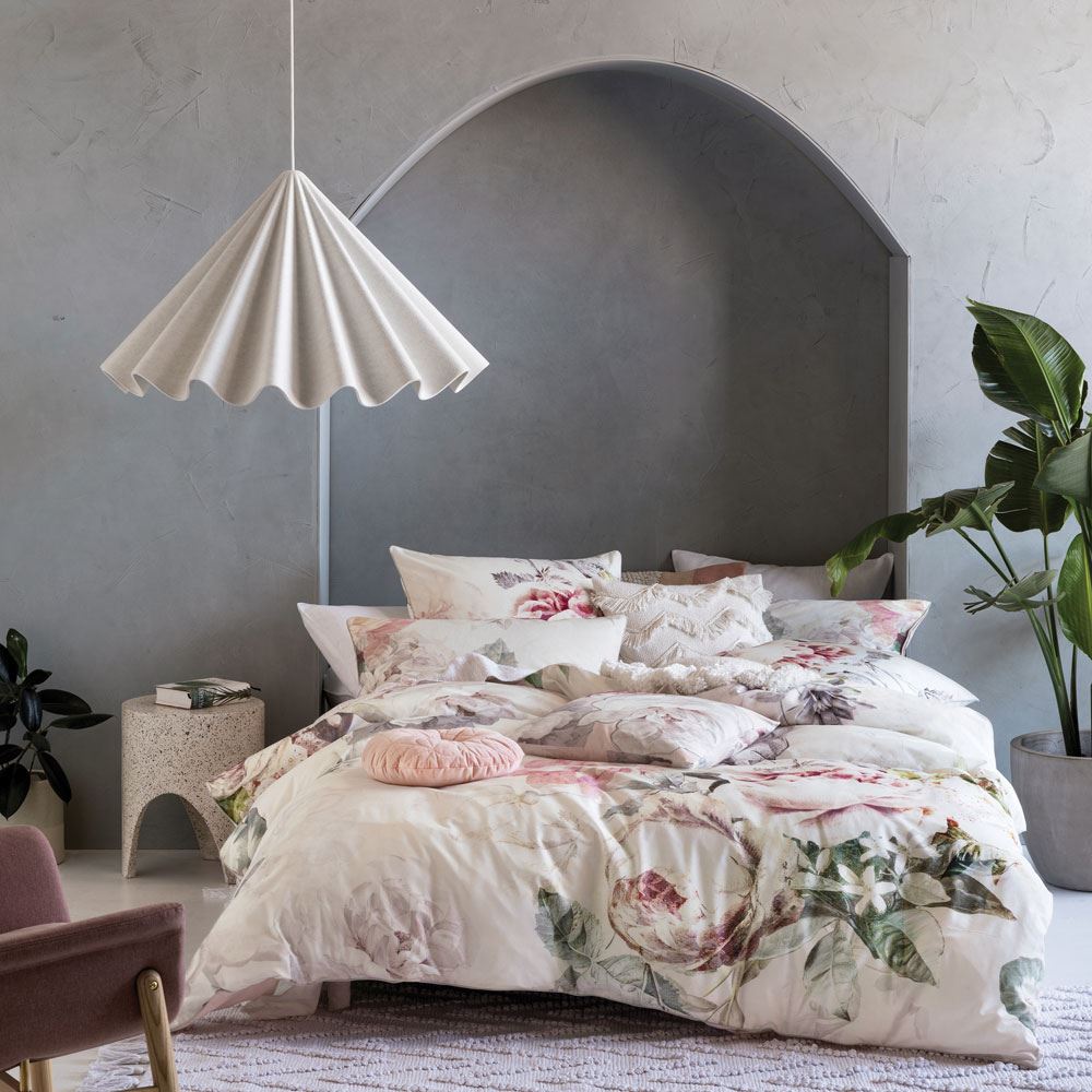 Linen House Sansa Floral Print 100% Cotton Duvet Cover Set