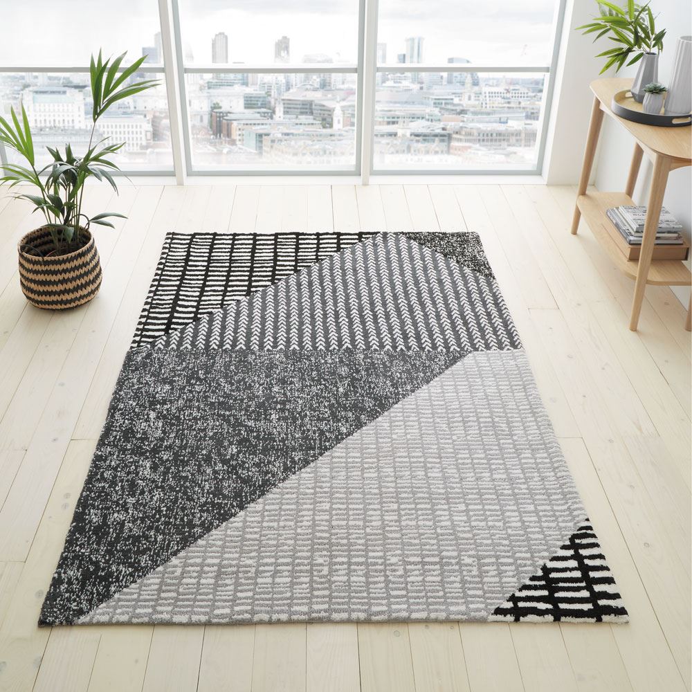 Catherine Lansfield Larsson Geo Woven Rug