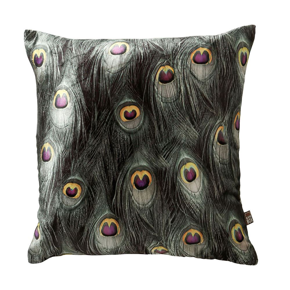 Scatter Box Azure Velvet Feather Filled Cushion