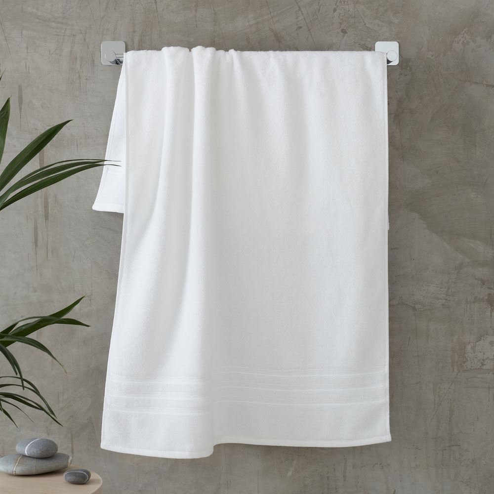 Catherine Lansfield Zero Twist 100% Micro Yarn Cotton Bath Sheet, 2 Pack