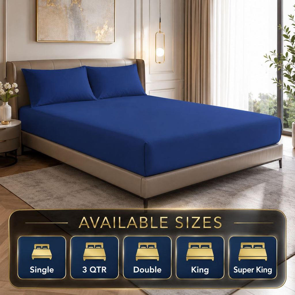 Night Zone Easy-care extra deep fitted sheets