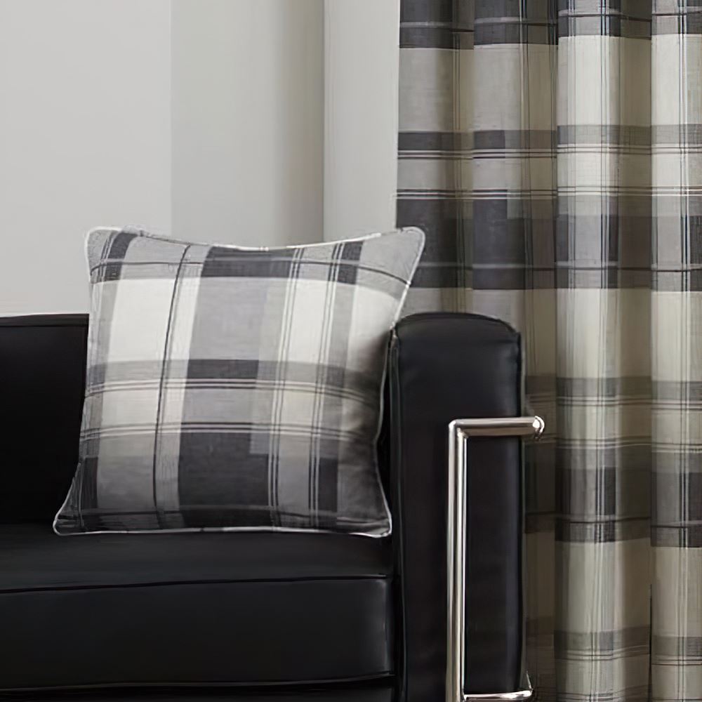 Fusion Balmoral Check 100% Cotton Cushion Cover, 43 x 43 Cm
