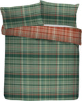 Dreams & Drapes Lodge Bennet Check 100% Brushed Cotton Cotton Duvet Cover Set