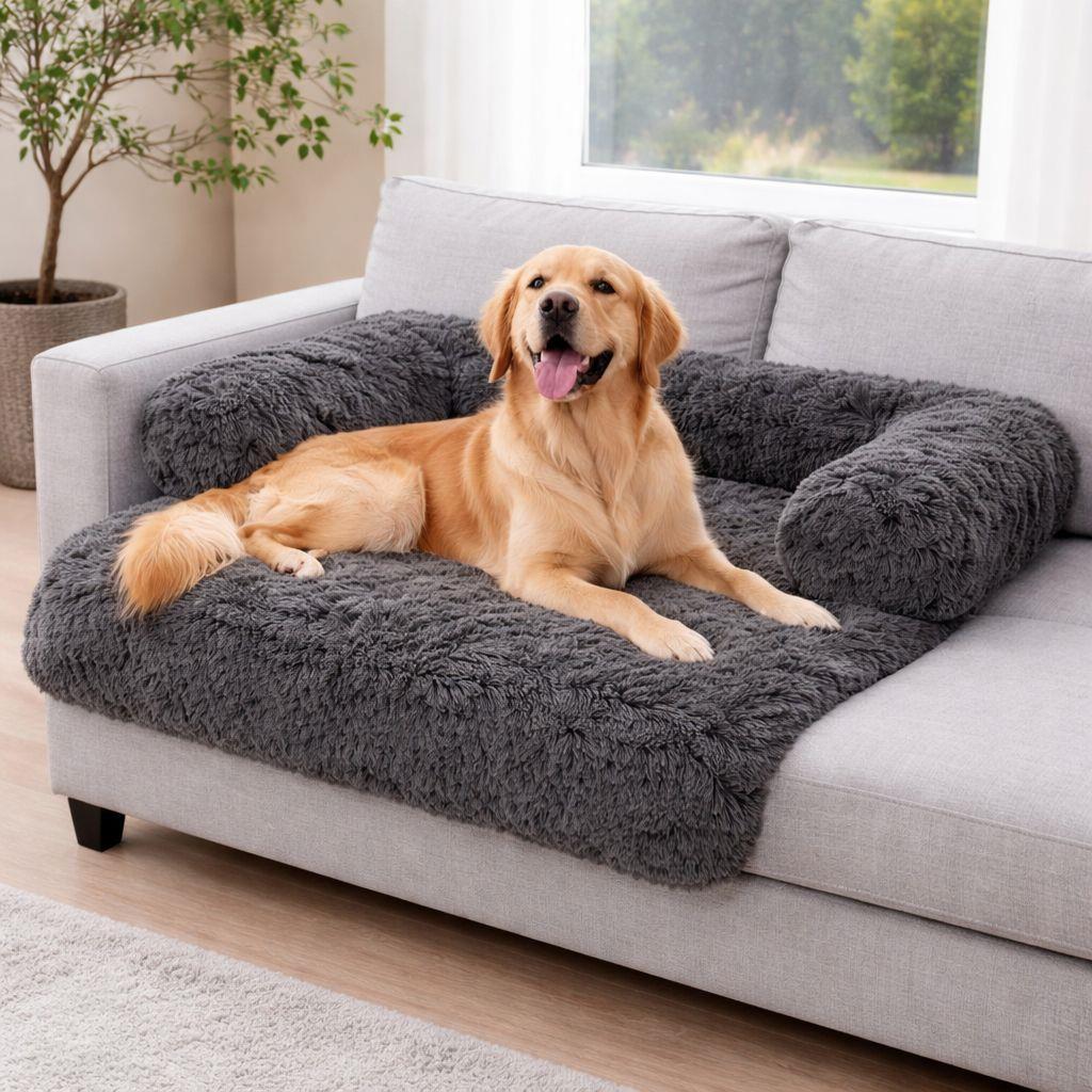 Night Zone Super Soft Plush Square Sofa Pet Bed